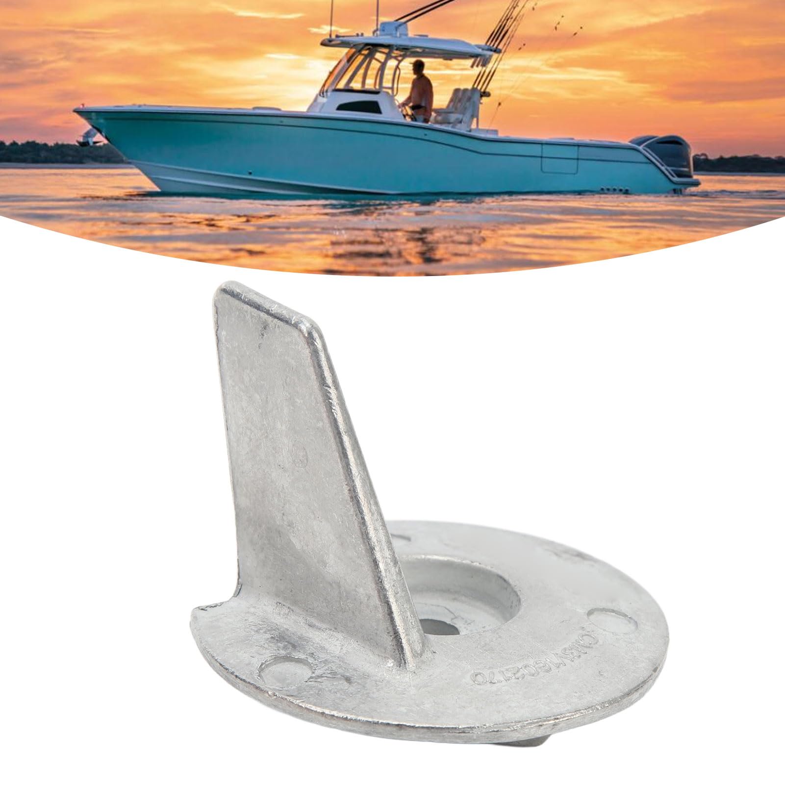 Anode de Protection pour Moteur de Bateau, Résistance à L'oxydation, Légère 3V1 60217 0, Languette de Protection pour Moteur Hors-bord en Aluminium pour Hors-bord Tohatsu 6 8 9,8