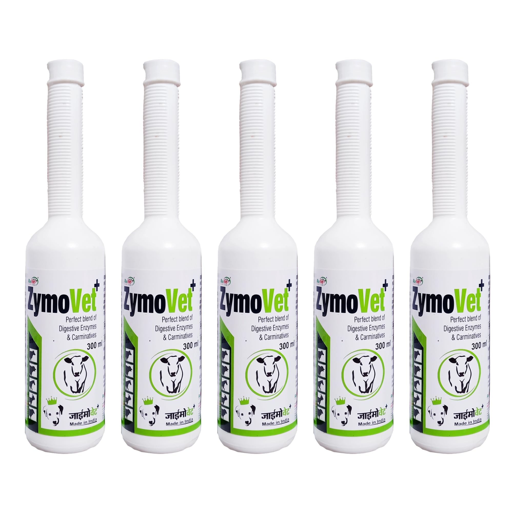 REFIT ANIMAL CARE Digestive Enzymes for Cattle & Poultry - Boosts Digestion, Supports Health, 300 ml x 5, Set of 5, ZymoVet+ (B0CRPB9X7S) Amazon Price History, Amazon Price Tracker