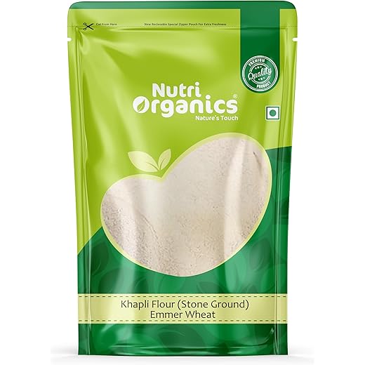 Nutri Organics Khapli Wheat Flour - High Fibre 5kg