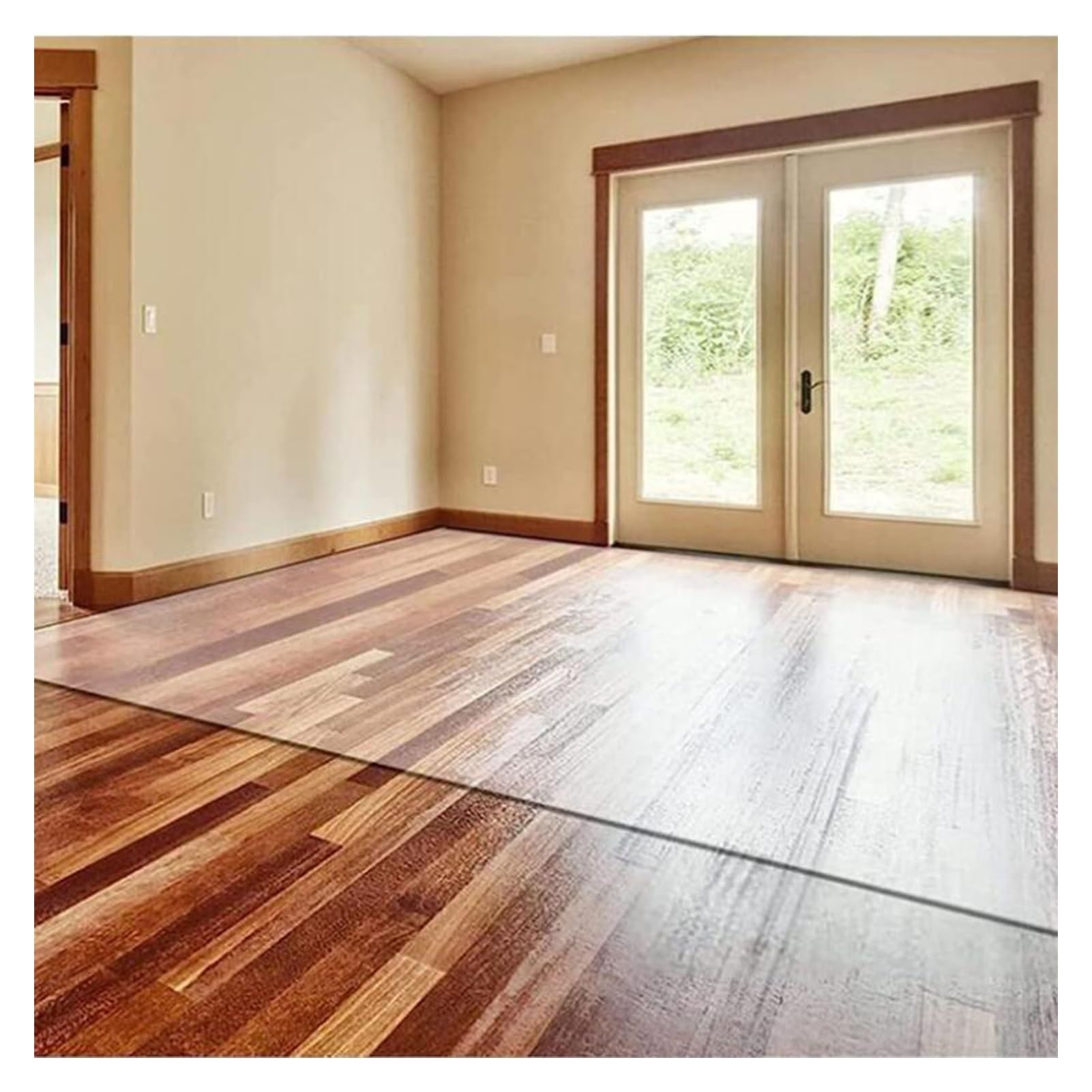 Transparent Carpet 1.5mm Area Rugs Clear Plastic Runner Rugs for Hardwood Floors, Carpet Protector, Clear PVC Floor Protector Mat,Transparent Non-Slip Office Chair Mat,60/80/100/120/140cm wide Multipl