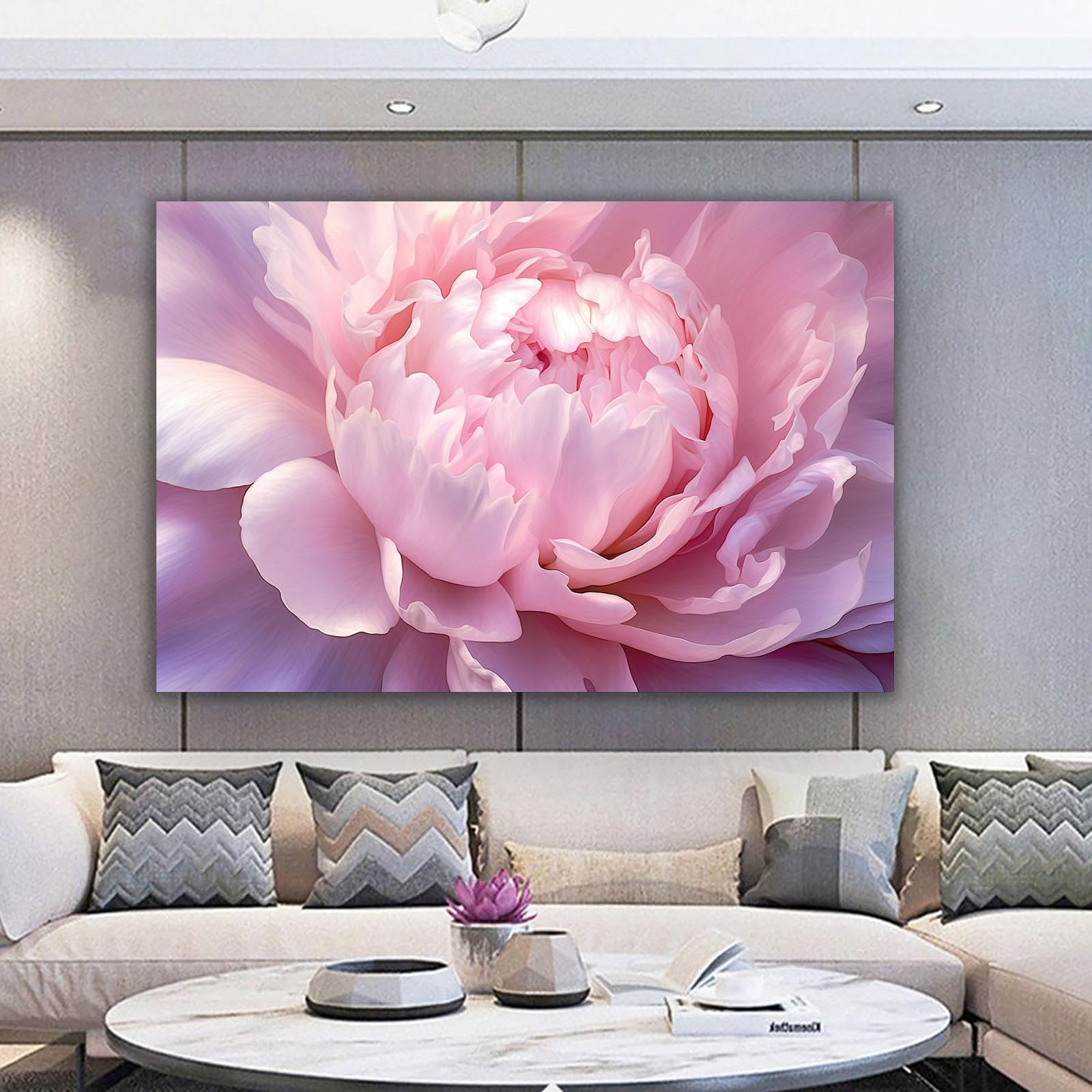 Amazon.co.jp: ZFXFHDR(へ楽ーツ) 壁 絵 フラワーズ ピンクの花
