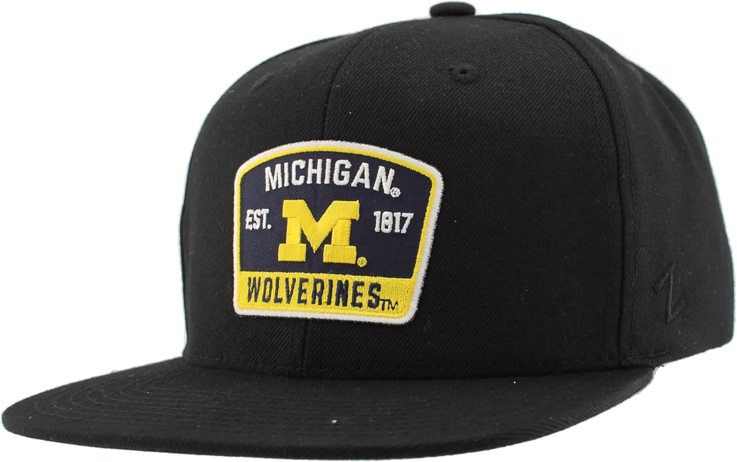 Michigan Wolverines NCAA Officially Licensed Hat Flat Snapback Z11 Switchback Black