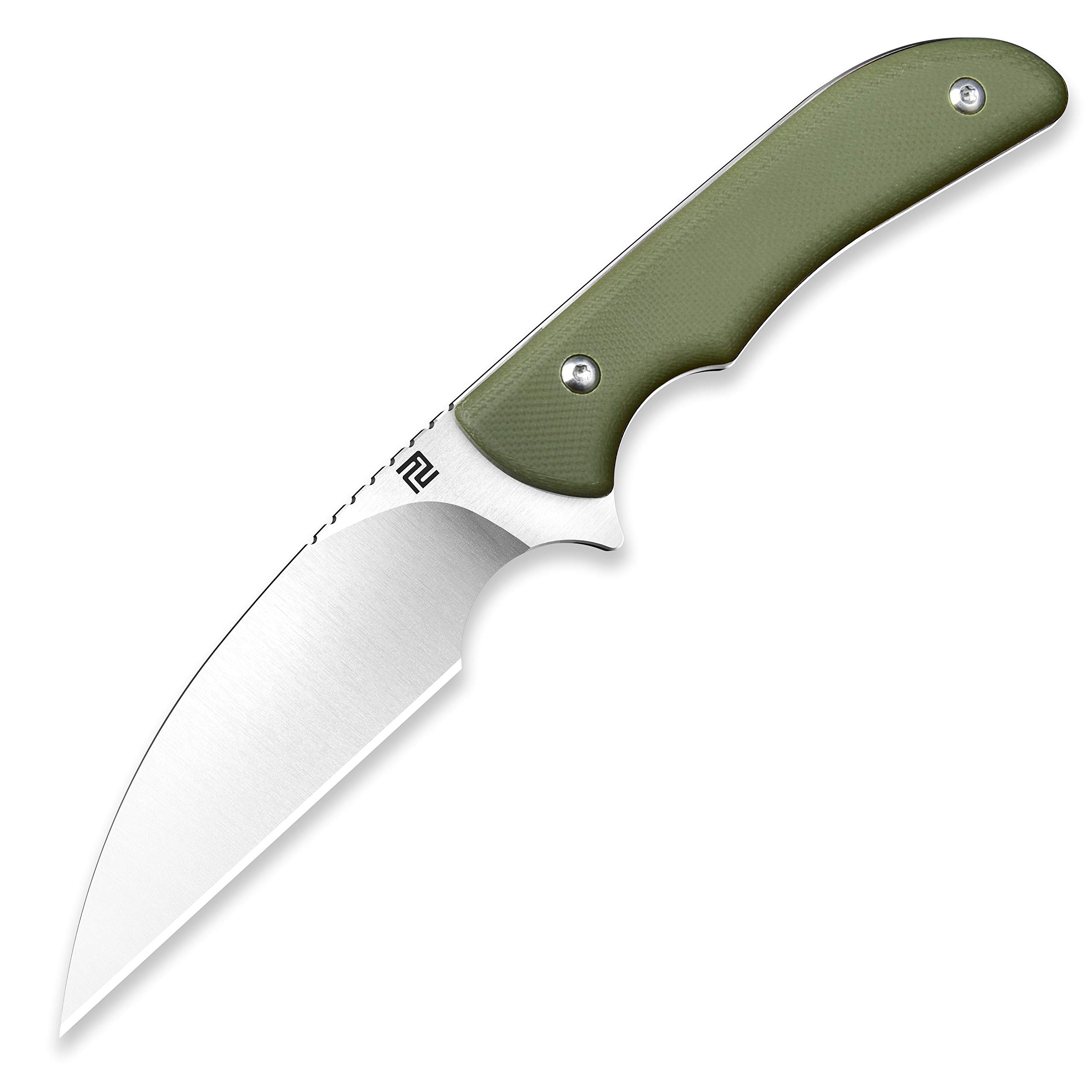 ARTISANCUTLERYTactical Knife Sea Snake (ATZ-1842) AR-RPM9 Powder Steel Blade G10 Handle Fixed Blade Knife Green