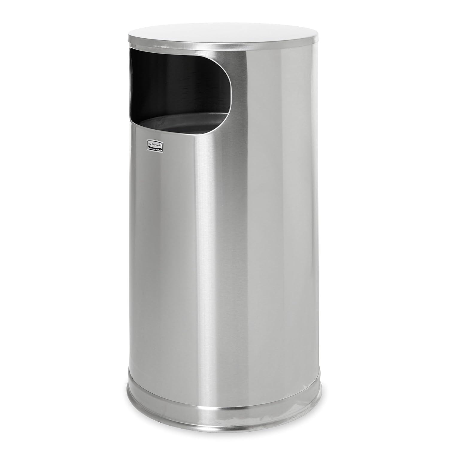 Black Friday - 40% OFF Rubbermaid Commercial Products European Trash Can, 12 Gallon, Satin Stainless, FGSO16SSSGL