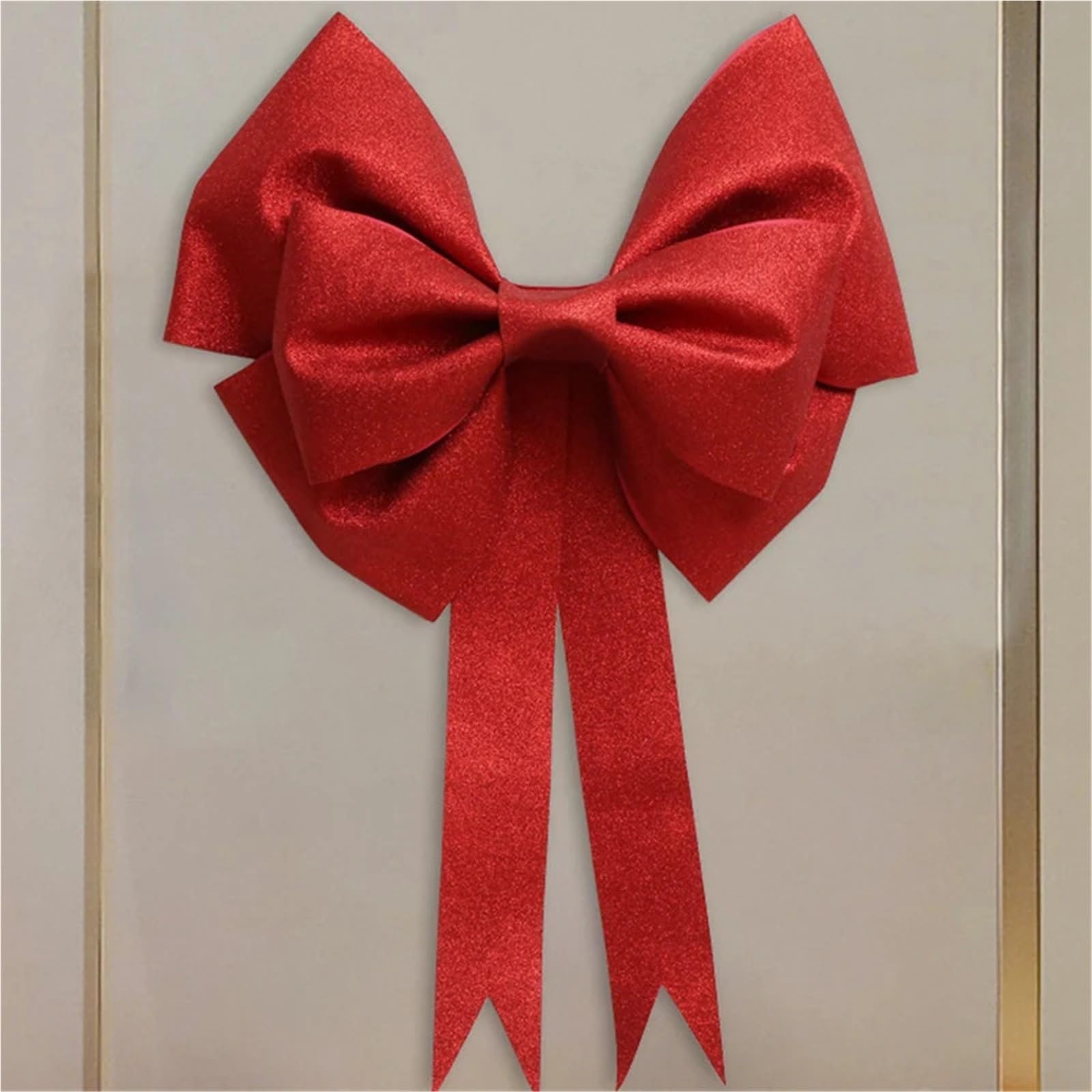 Decorazioni in Materiale con Fiocco Grande Decorazione da Parete for Festa di Nozze Esterna for la Decorazione della Porta d'ingresso casa Fiocco Albero di Natale(75cm)