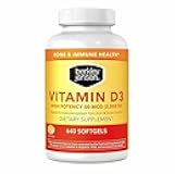 Berkley Jensen High Potency Vitamin D3 2000IU (50 mcg) (640 Softgels), Dietary Supplement for Teeth, Muscle, Immune Function, and Bone Health, for Men and Women, Made in USA, 640 Day Supply