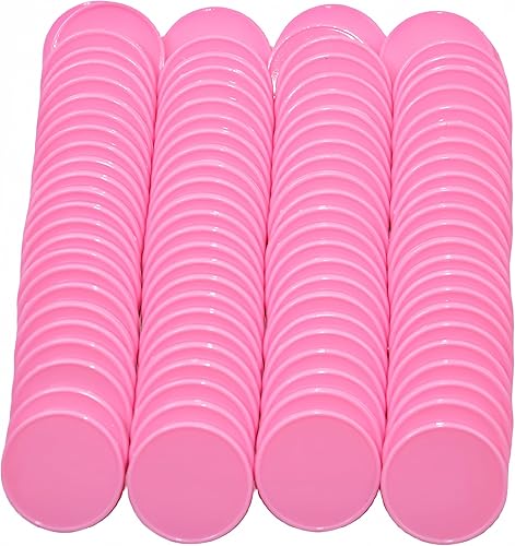 Vista 72 de SmartDealsPro juego de 100 fichas de aprendizaje de plástico opaco, de 1 pulgada, para juegos de fichas, minipóquer, con caja de almacenamiento