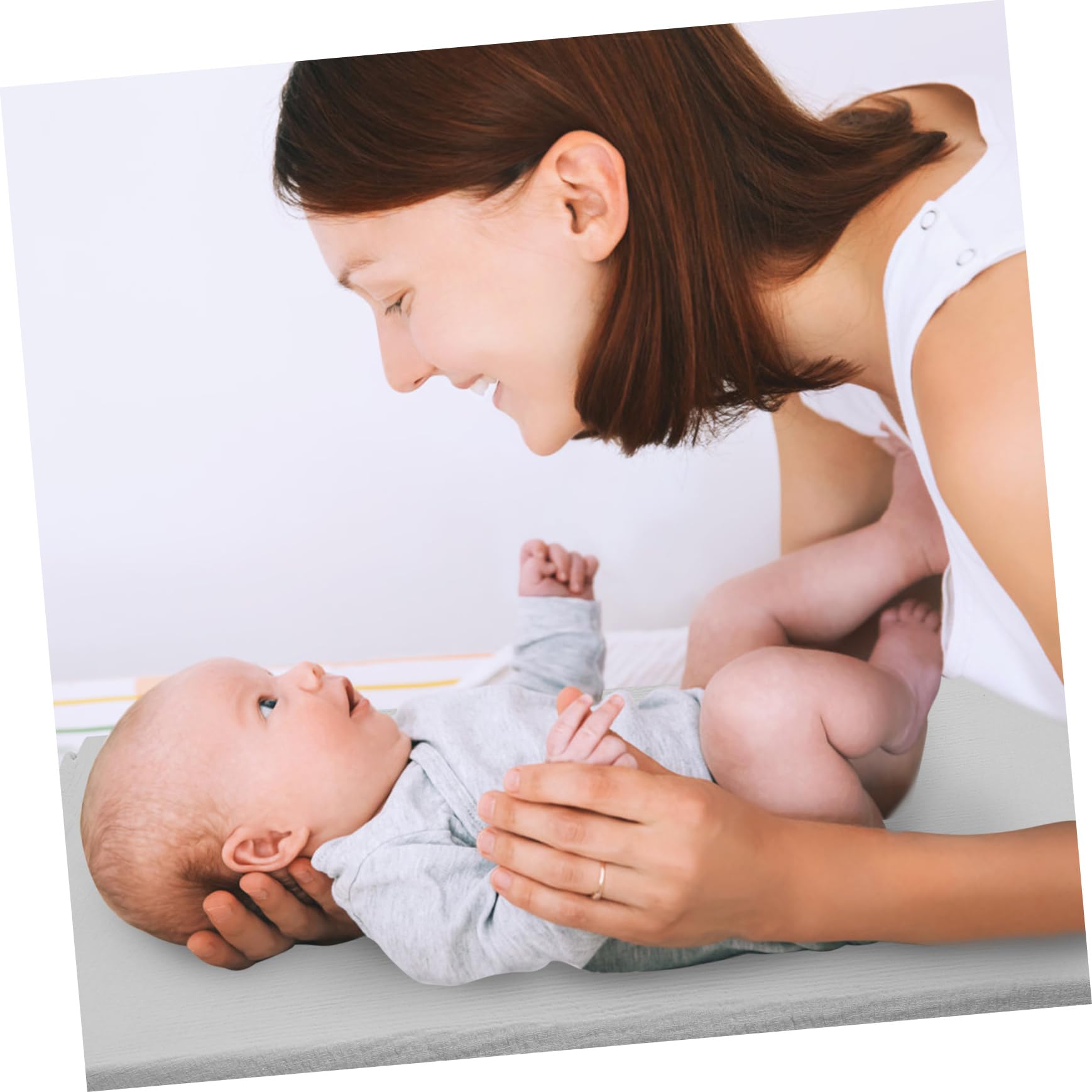 Toddmomy Mattress Pad Cover Baby Changing Pad Cover Cotton Yarn Skid-Proof Easy to Clean