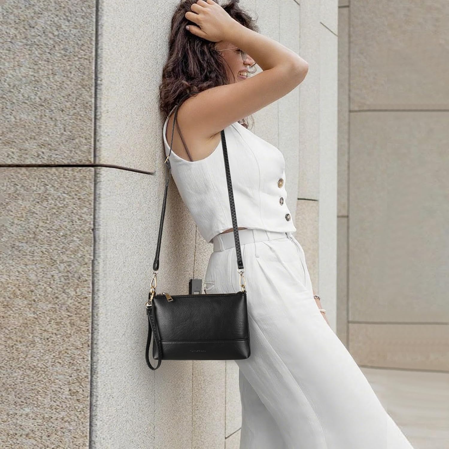 GAEKEAO Wristlet Wallet Clutch Purses For Women Small Crossbody Bag Cell Phone Wallet Purse Shoulder Handbag with Card Slots - Image 2