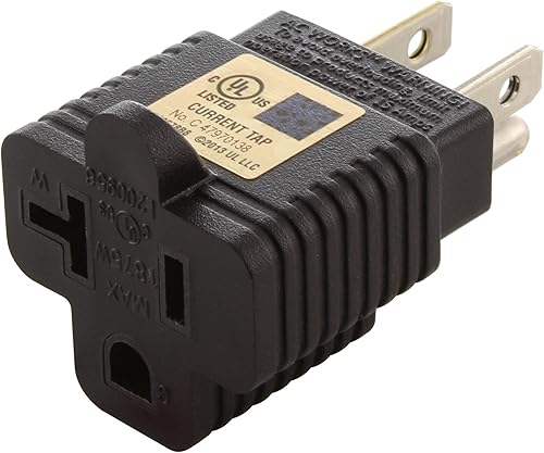 AC WORKS Adaptador de hoja en T de 15 a 20 amperios y 125 voltios (25PK-UL Cert.)