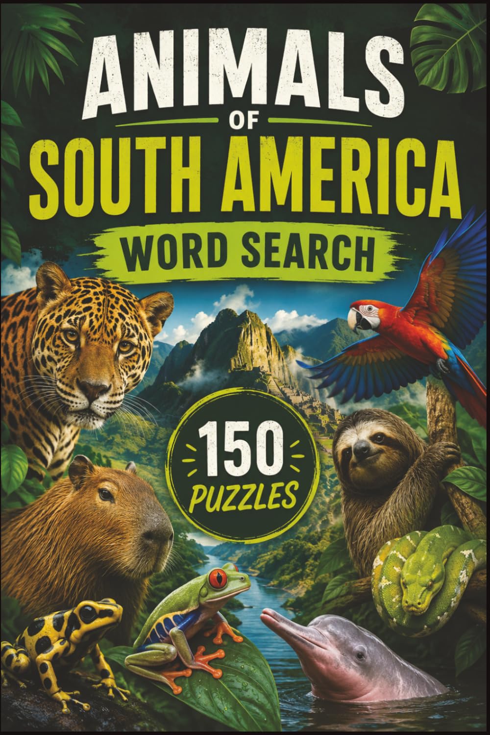 Animals of South America Word Search: 150 Wildlife-Themed Puzzles