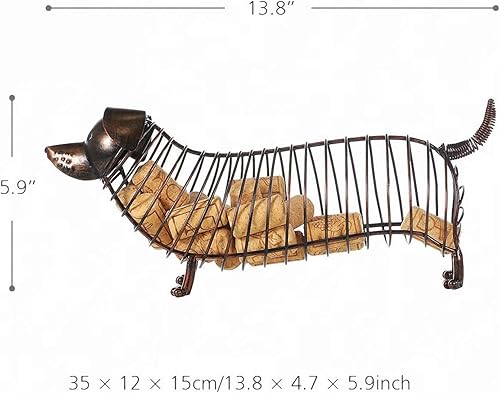 Miniatura 7 de Soporte de corcho para vino, para cocina, coleccionista, decorativo, caja de almacenamiento de corcho, set de 1, para perro