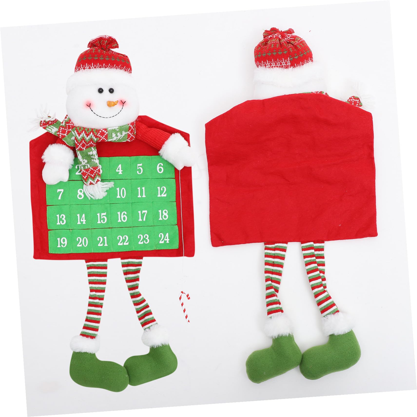 Weihnachts Countdown Kalender zum Aufhängen Adventskalender für Tür oder Wand Diy-weihnachtskalender aus Pp-baumwolle
