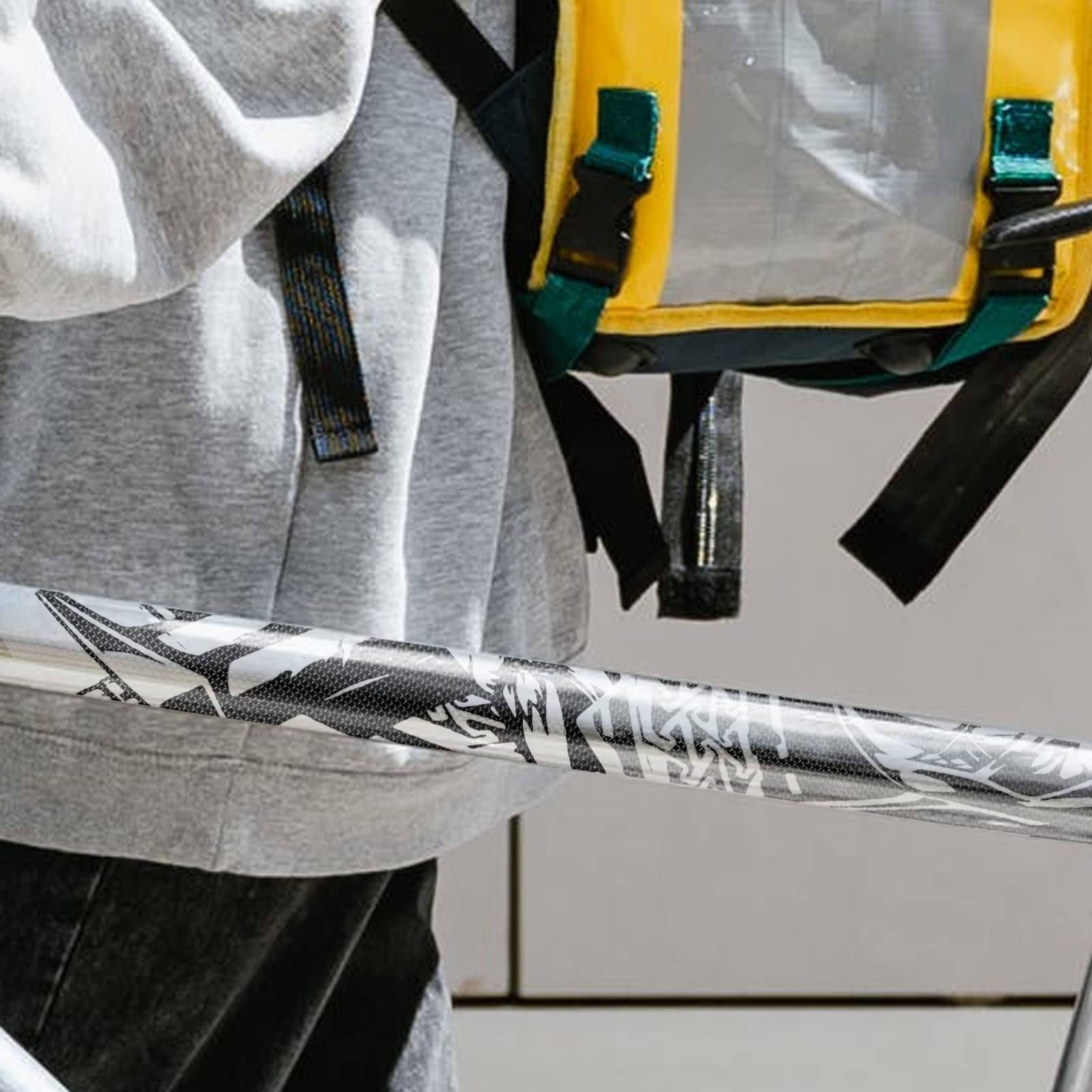 VORCOOL 2 Pezzi di Protezione Adesiva AntiGraffio Biciclette Antiurto Protezione Pellicola Alta Montagna AntiGraffio MTB Rimovibile Tutte Le Decalcomanie Nastro Paster Resistente