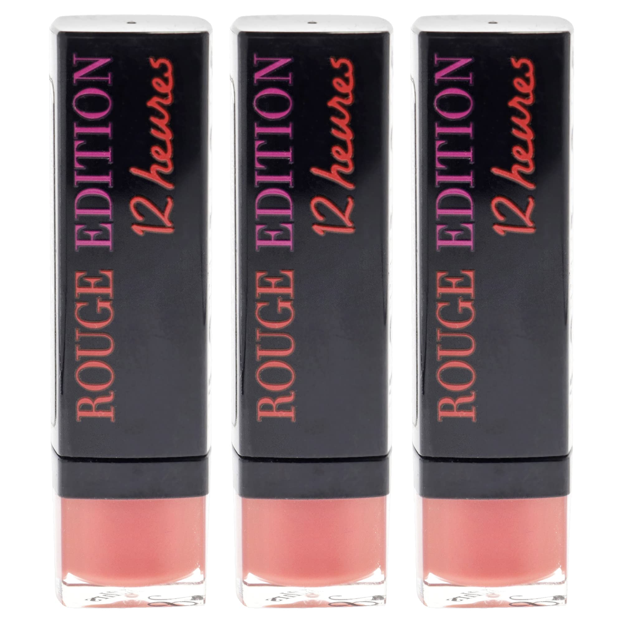 Bourjois Rouge Edition 12 Hours - 28 Pamplemousse Pour Ptite Frimouss Lipstick Women 0.12 oz Pack of 3