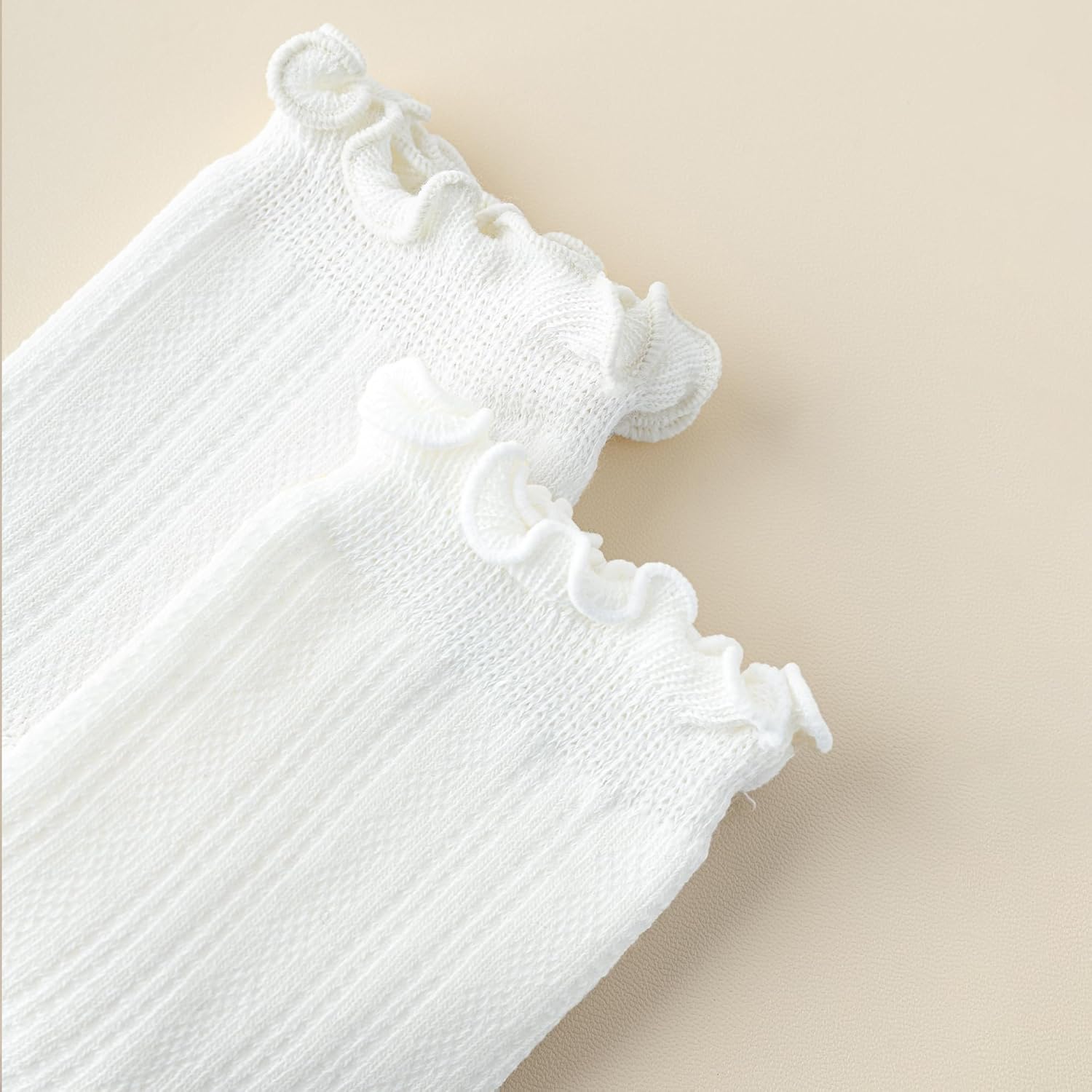 Mcool Mary Womens Crew Socks Ruffle Casual Cotton Frilly Breathable Cute Knit Lettuce Trim Dress Ankle Socks 6 Pack - Image 8