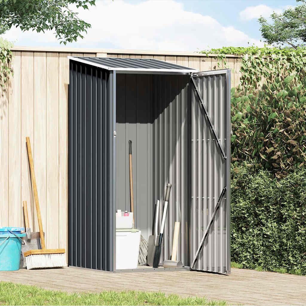vidaXL Capanno da Giardino Antracite 87x98x159 cm Acciaio Zincato