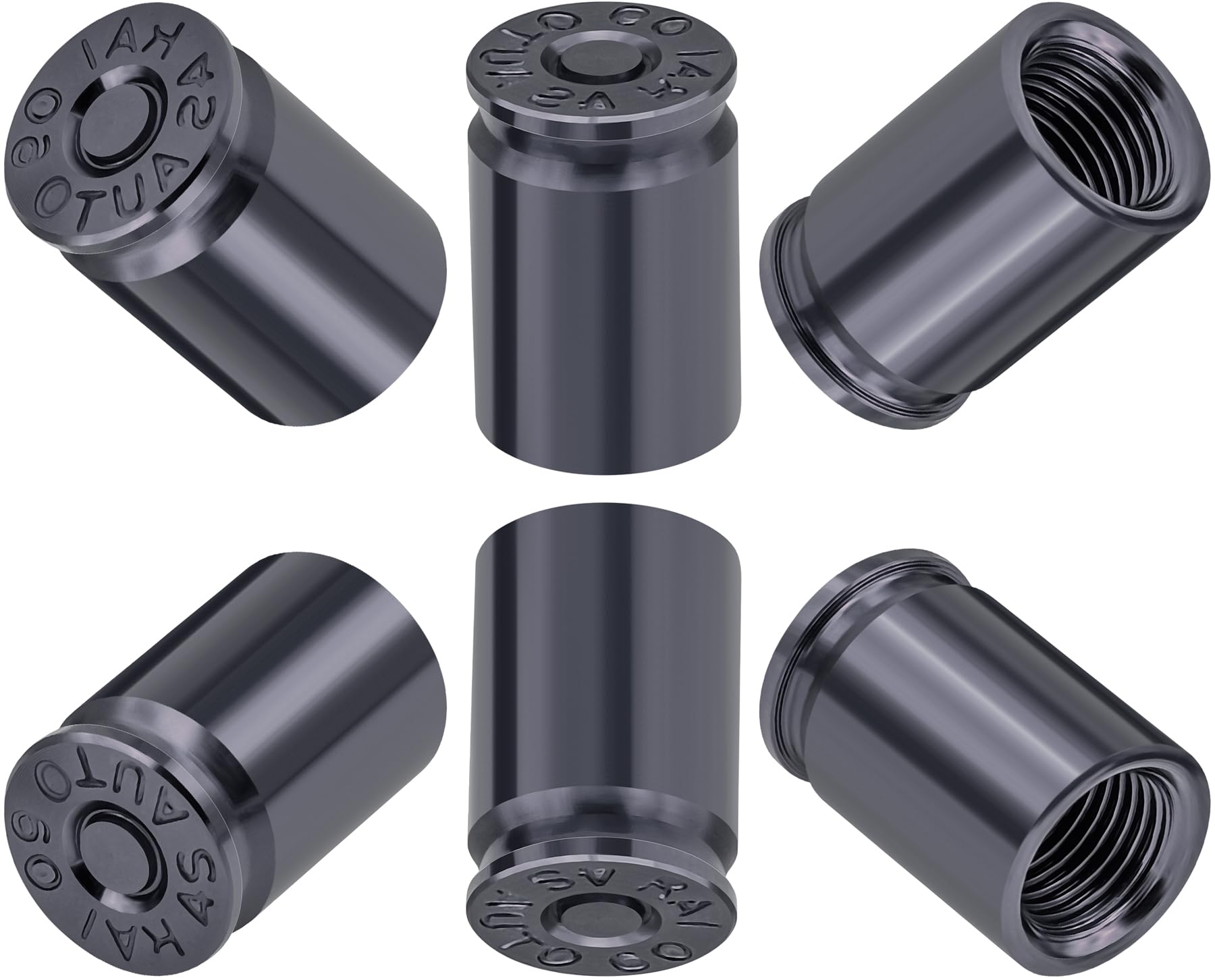 MEAJOO 6PCS Bullet Shell Tire Valve Stem Caps - accessories and parts | Mubboo