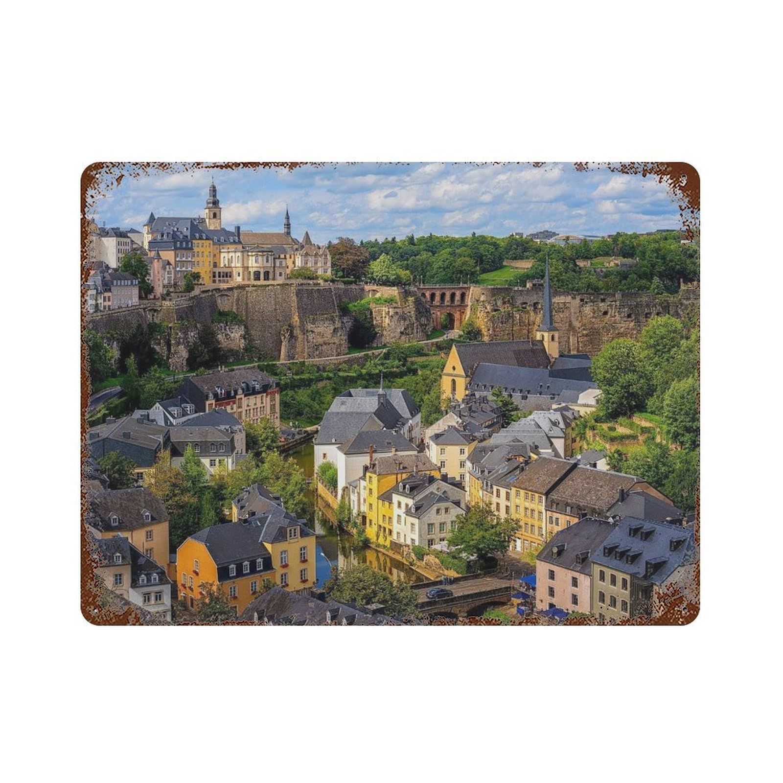 xiaoxiaoshen Real Photo Luxembourg Decor Wall Decor Art Metal Tin Poster Modern Home Decor Art Home Bar Shop Decorations Vintage Sign 30x40cm