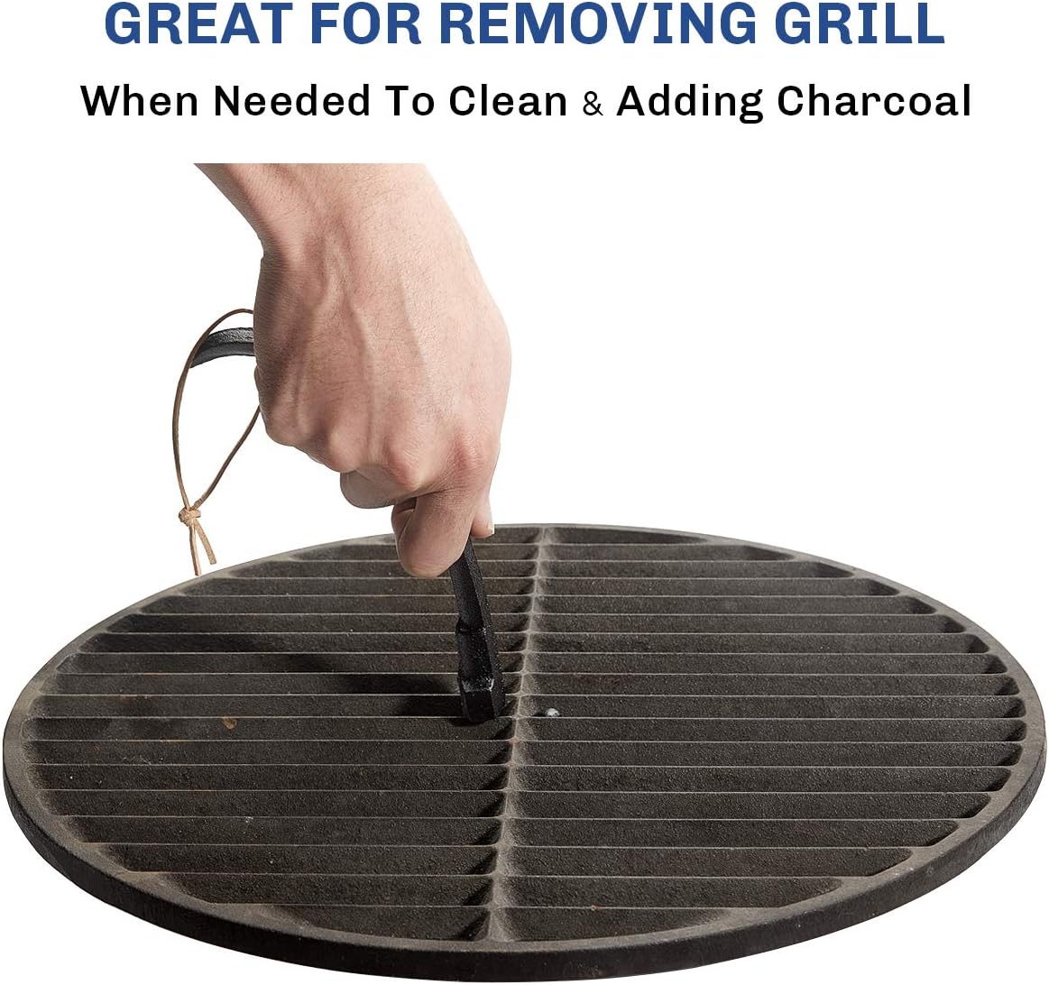 Patio, Lawn & Garden Cast Iron Grill Grate Tool BBQ Grate Lifter for