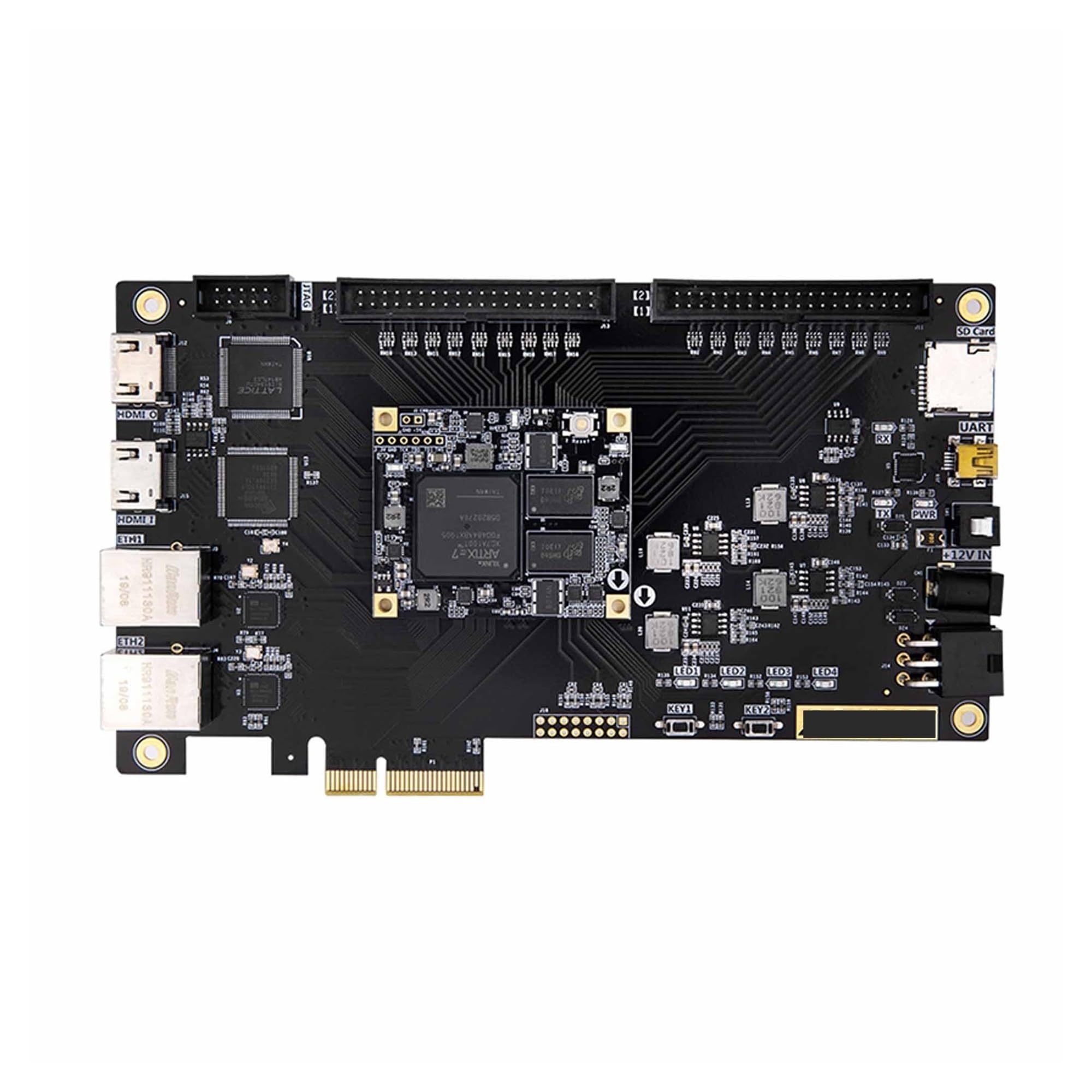 AX7103B: Placa de Desarrollo FPGA Artix-7 XC7A100T A7 SoMs PCIe