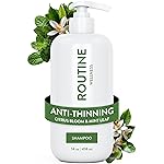 Routine Wellness Anti-Thinning Shampoo for Thinning Hair - Biotin DHT Blocker Women & Men - Color Safe Shampoo for Hair Loss & Healthy Hair - Vanilla Cashmere & Oak 14oz