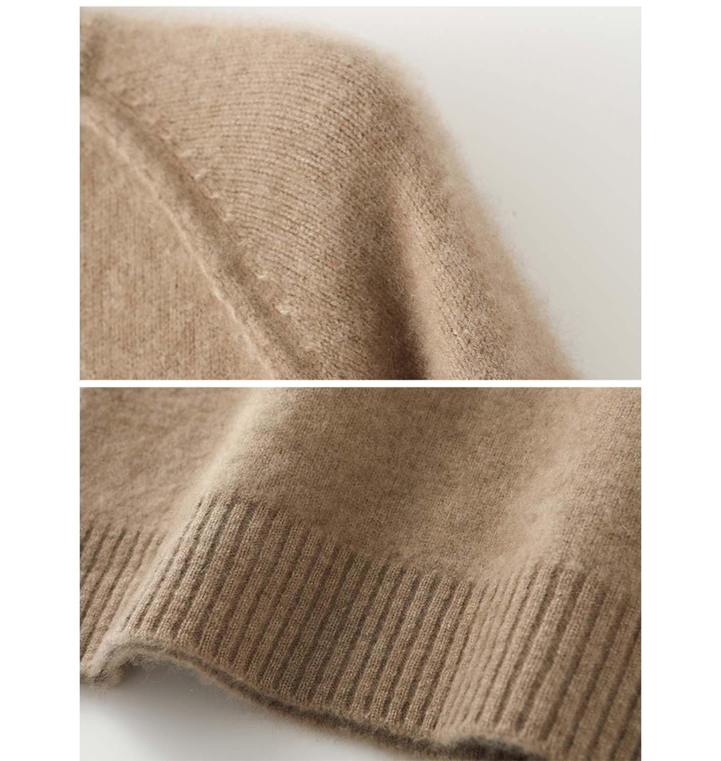 Maglione spesso da donna, a collo alto, maniche raglan, in lana merino, per autunno e inverno, lavorato a maglia