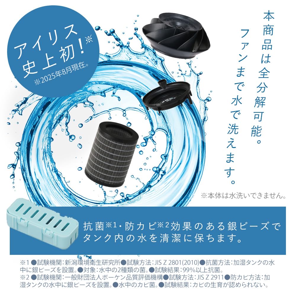 IRIS OHYAMA 気化式加湿器 AHM-MVU55A-H ライトグレー Amazon.co.jp: アイリスオーヤマ 加湿器 気化式 加湿量 550ml タンク