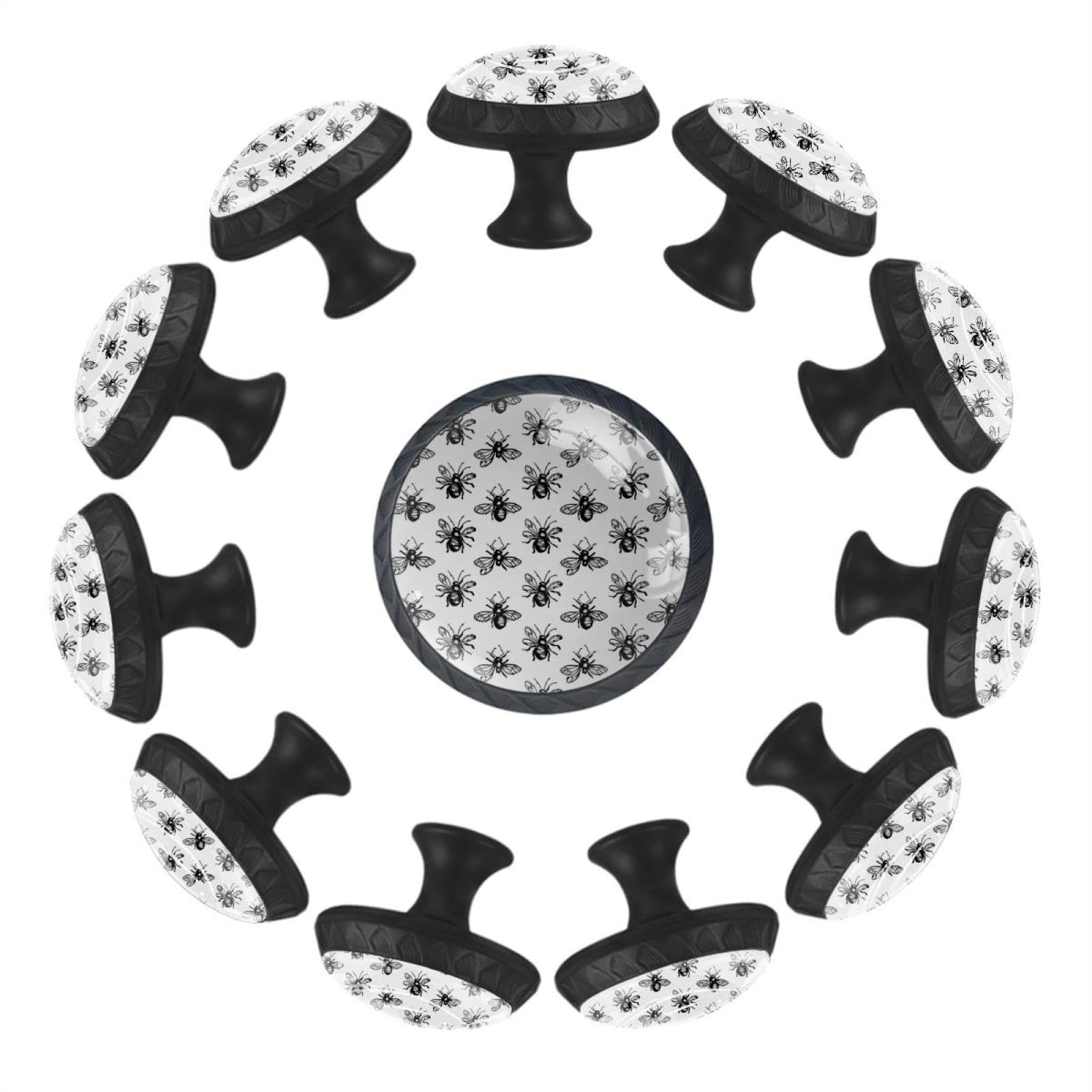 Boutons de tiroir ronds en cristal pour meuble de cuisine, chambre et bureau