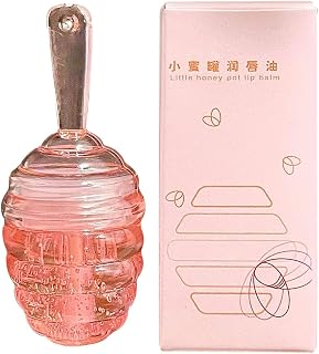 Honey Lip Oil for Hydrating &Prevention Dry and Crack Lip Scrubs Exfoliator, Plumping Hydrating Lip Oil, Lip Moisturizing Treatment Nourishing Lip Gloss, Non-Sticky Lip Care Gift for Women