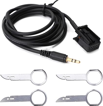 Cable auxiliar adaptador de 3.5 mm para Smartphone, MP3, iPod y llave de desmontaje Cable auxiliar adaptador de 3.5 mm para Smartphone, MP3, iPod y llave de desmontaje