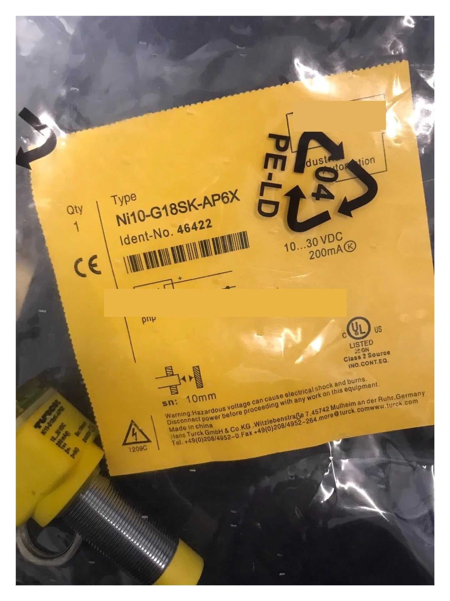 NCCNATMHP Ni10-G18SK-AP6X Proximity Switch Sensor