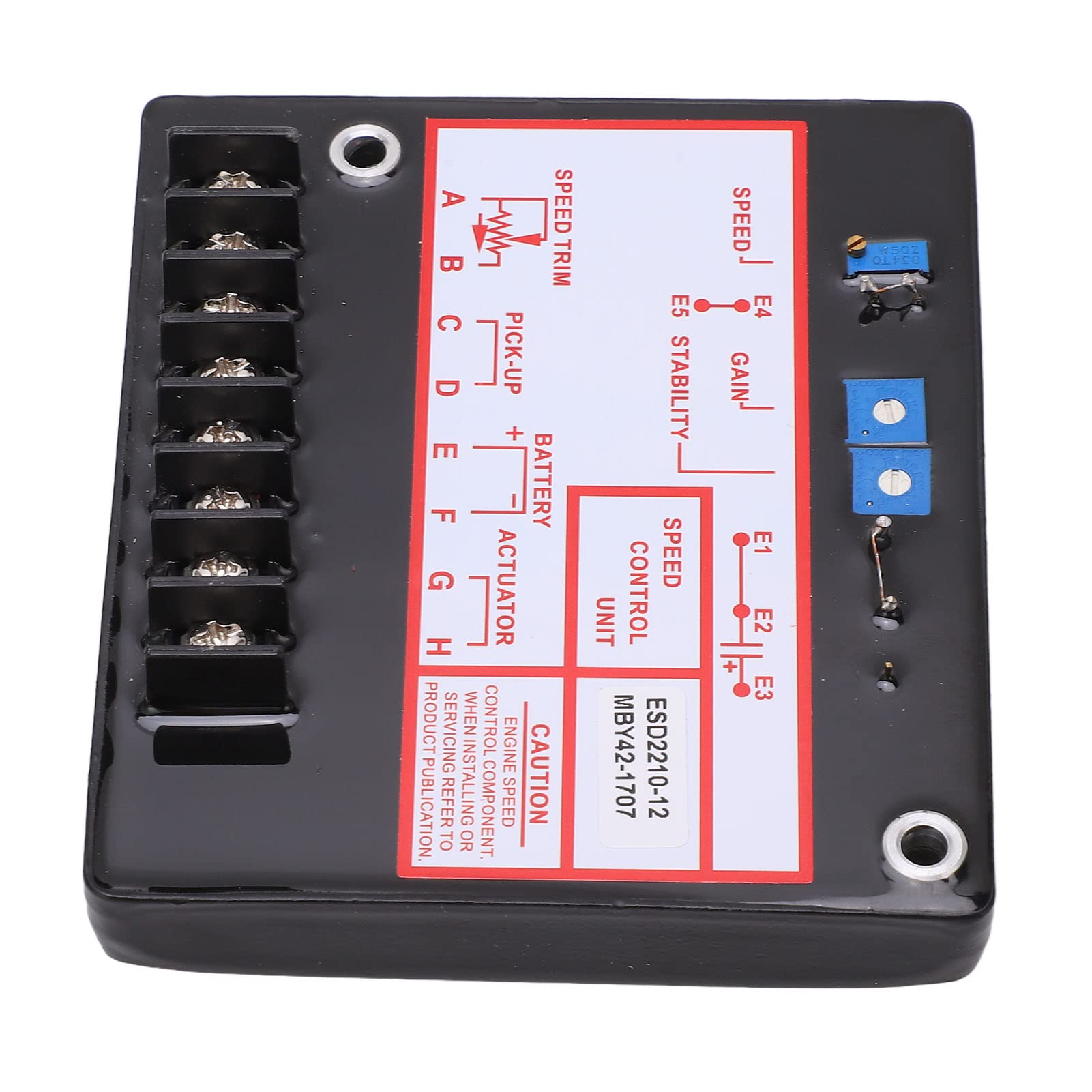 AUNMAS Controlador de Velocidad del Generador ESD2210 Electrónico 12-24V 4A