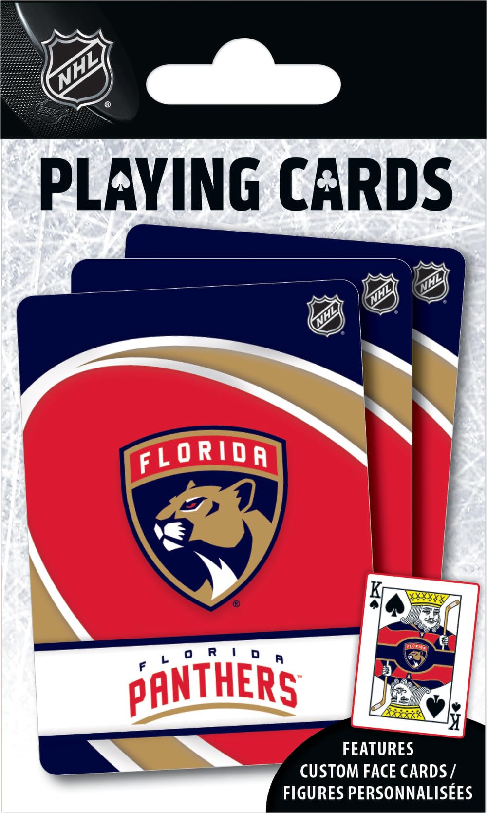 Masterpieces Officially Licensed NHL Florida Panthers Playing Cards - 54 Card Deck for Adults
