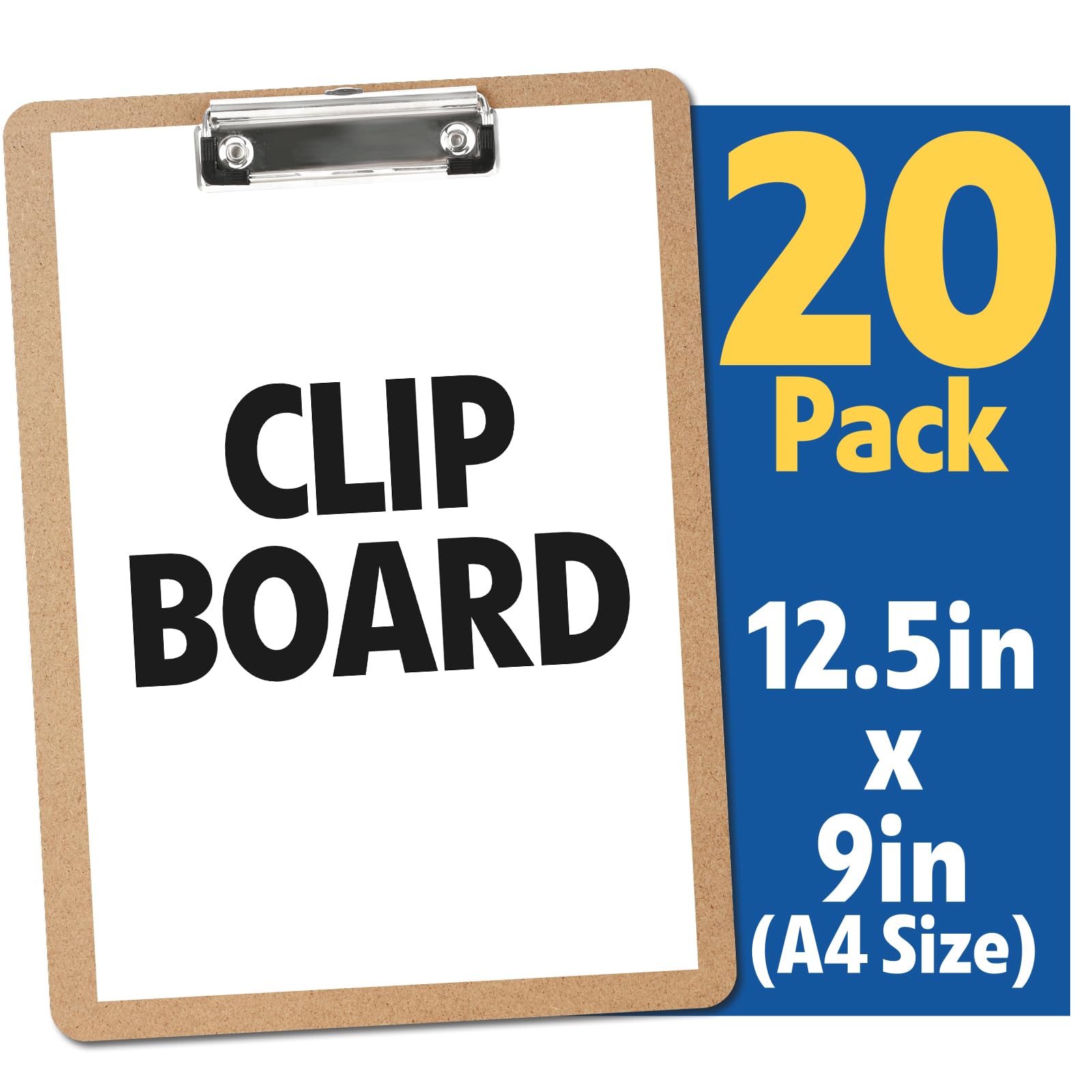 Bulk Clipboards - 20 Pack for Classroom & Office -7 Bulk Clipboards - 20 Pack for Classroom & Office -7