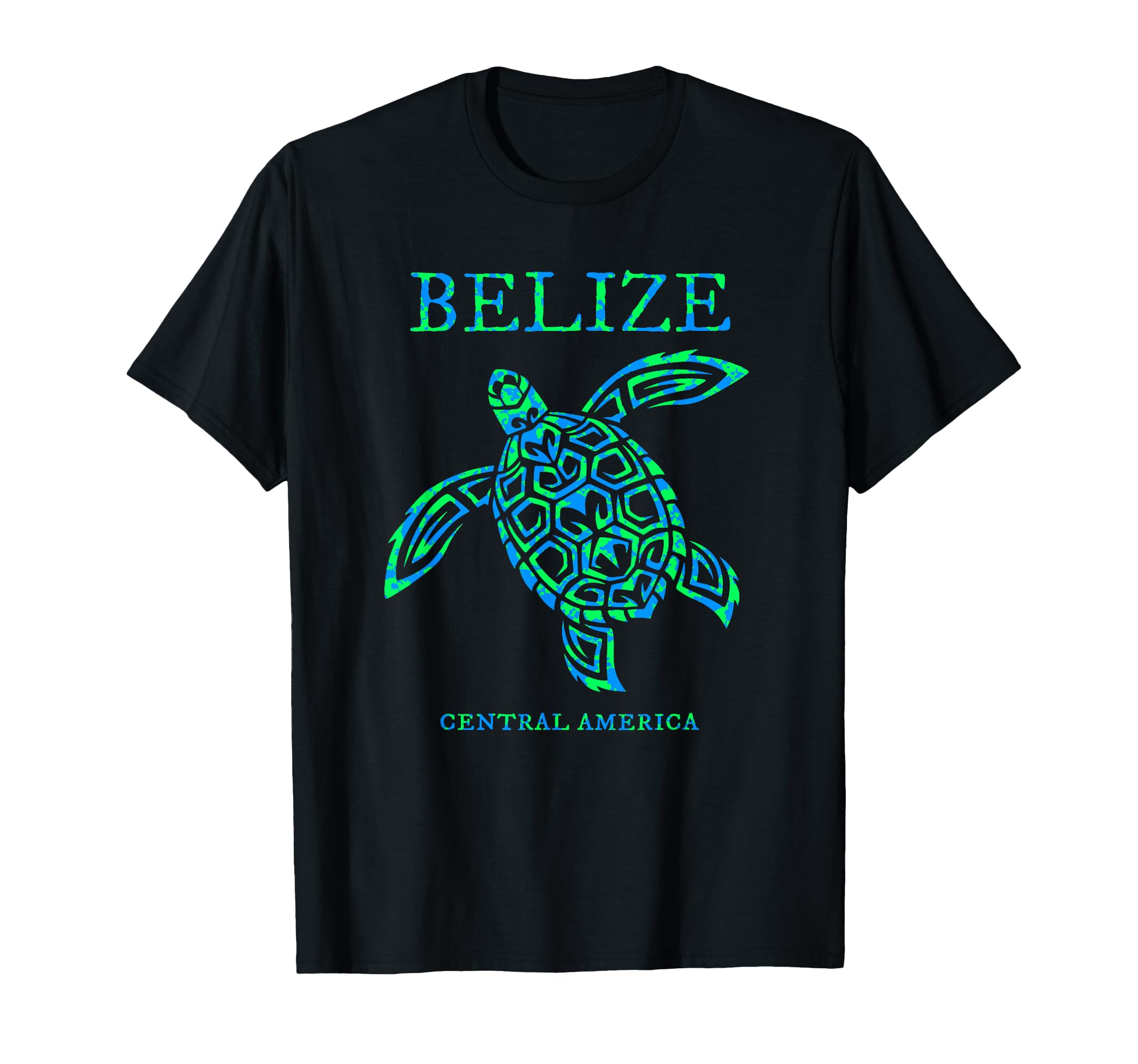 Belize Sea Turtle Retro Boys Girls Womens Vacation Souvenir T-Shirt