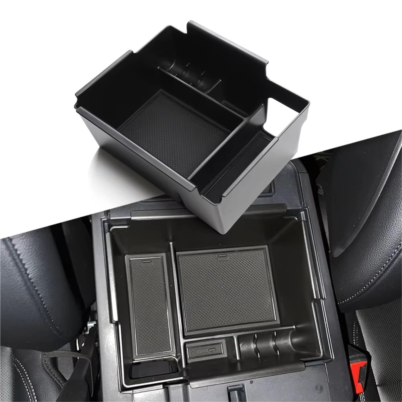 Mittelkonsole Organizer Kompatibel Mit Ford Für Explorer 2020 2021 2022 Aufbewahrungsbox Für Die Autoarmlehne Autoinnenausstattung Organizer-Tablett ABS