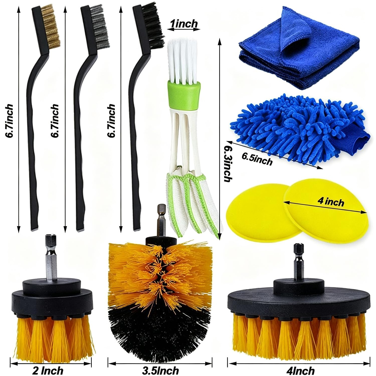 Auto reinigungsset, Auto waschen Set, Auto Innenraum Reiniger Set, 26‑TLG. Auto Reinigungsset Komplett für Innen‑ und Außenbereich, Auto Detailing Pinsel Set für Lüftungsschlitze,