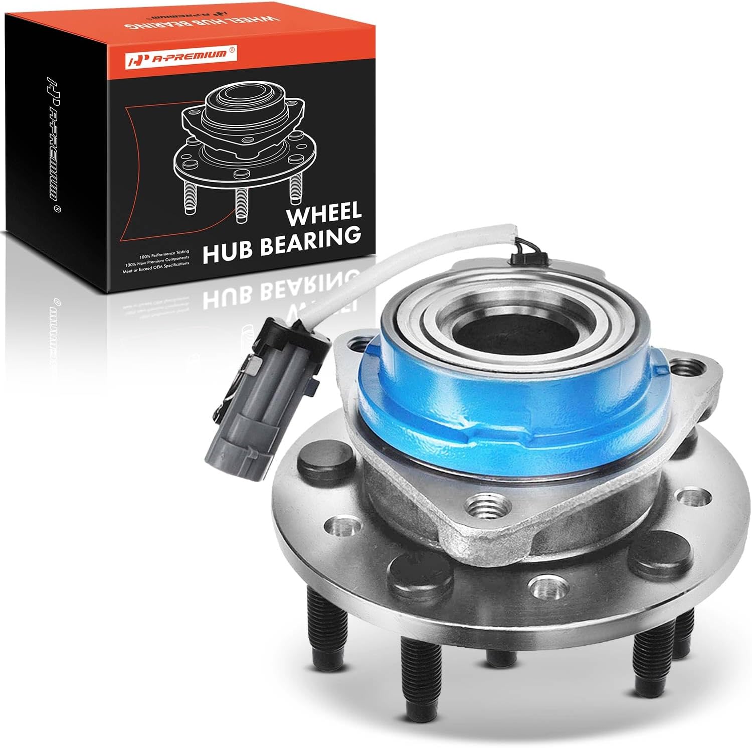 A-Premium Front Wheel Bearing and Hub Assembly with ABS & 5-Lug Compatible with Chevy Malibu 97-03, Classic 04-05, Oldsmobile Alero 99-04, Cutlass 97-99, Pontiac Grand Am 99-05, FWD