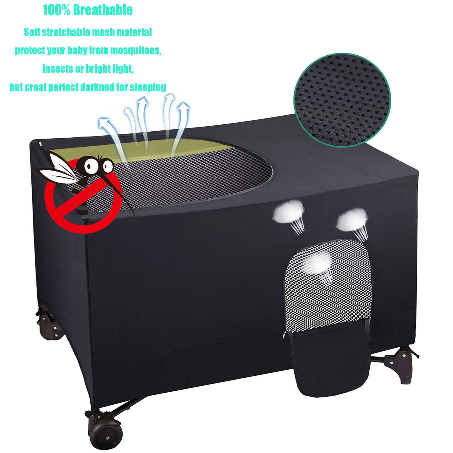 爆安プライス SnoozeShade Pack N Play Crib Canopy and Tent Breathable Netting