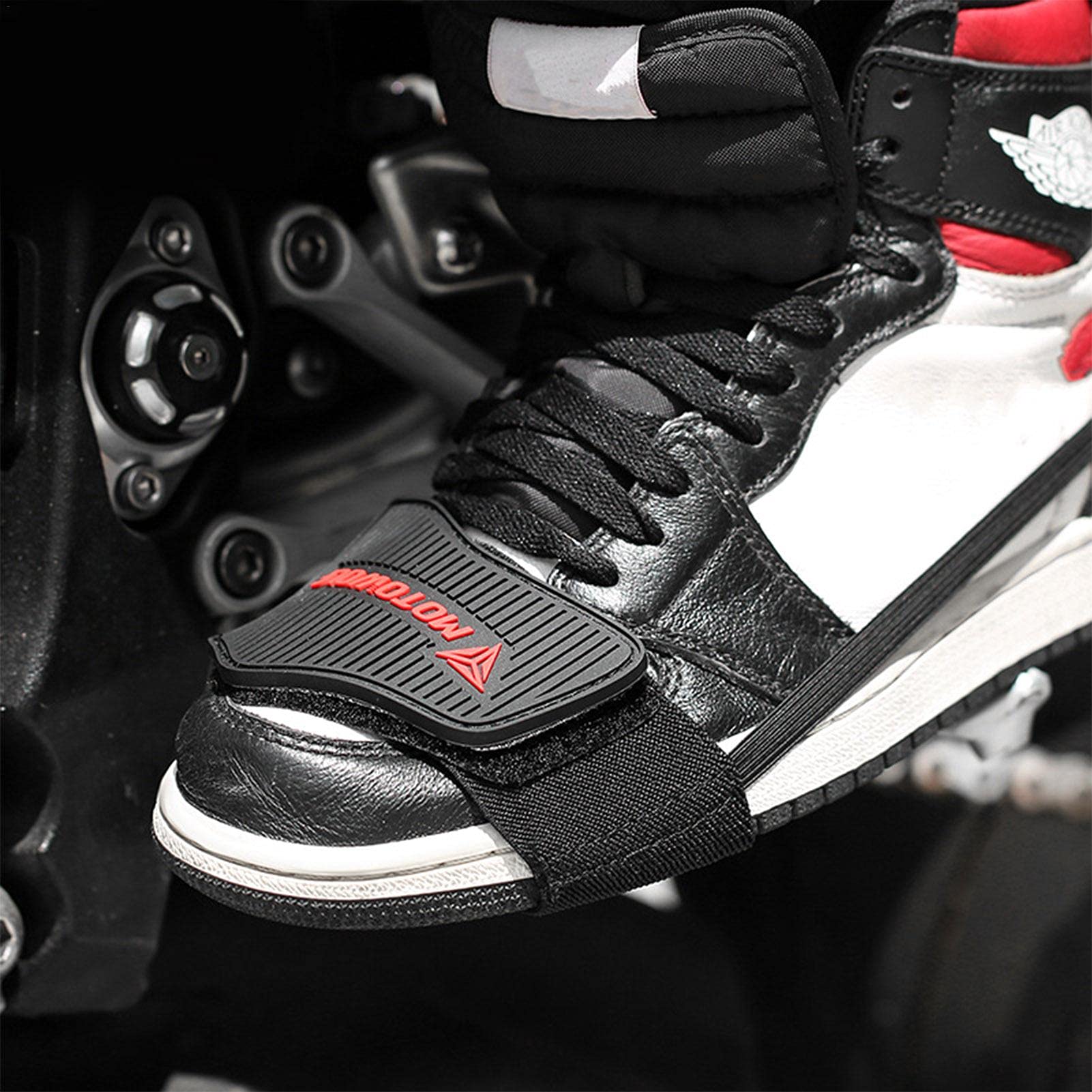 Protège Chaussure Moto - Coussinet Anti-Rayure Pour Levier De Vitesse - Caoutchouc Antidérapant - Noir