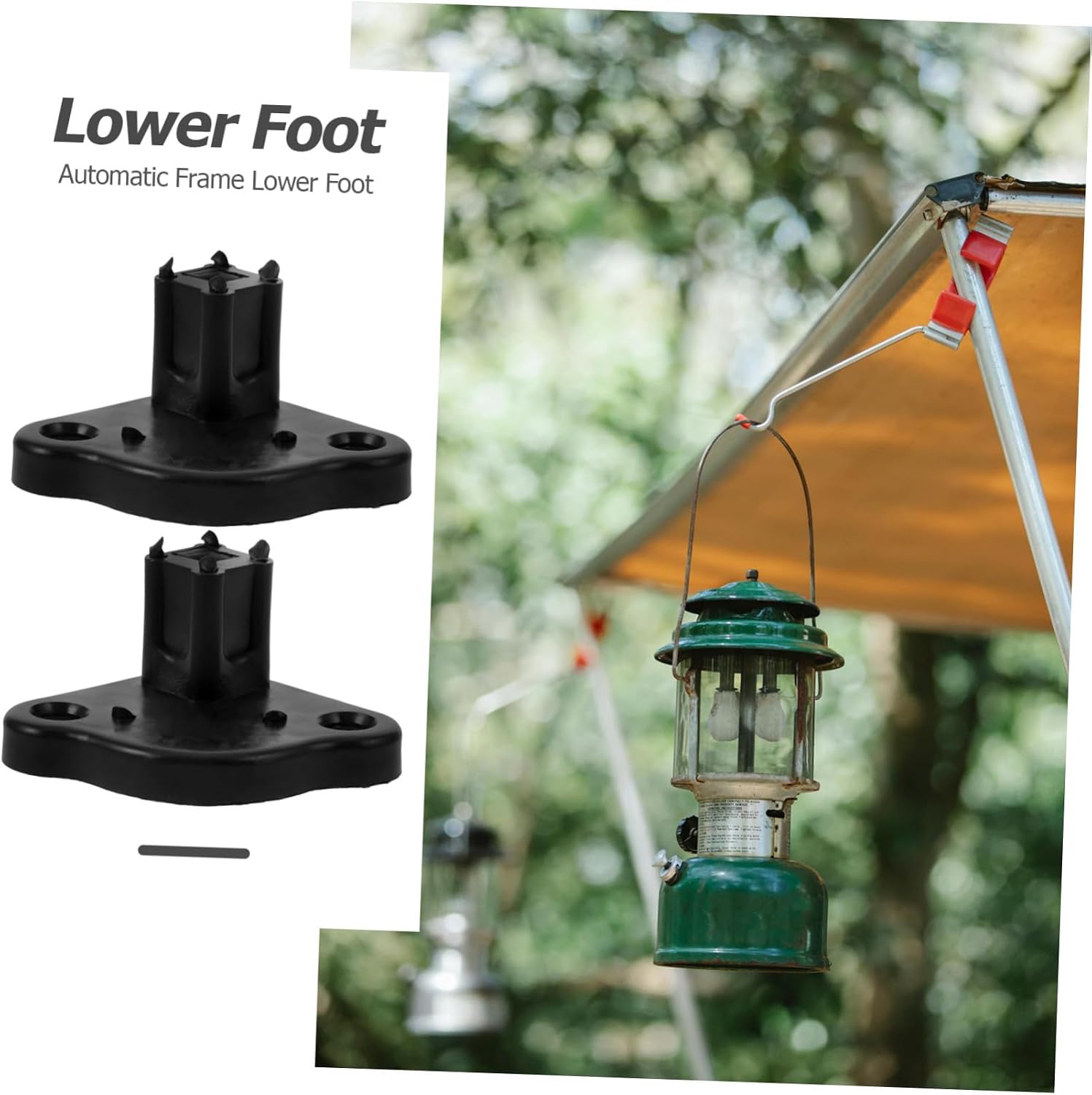 Gatuida 8pcs Camping Tent Foot Bracket Kit Easy Install Awning Bracket for Rv Awnings and Folding Umbrellas Material Design for Weather Use