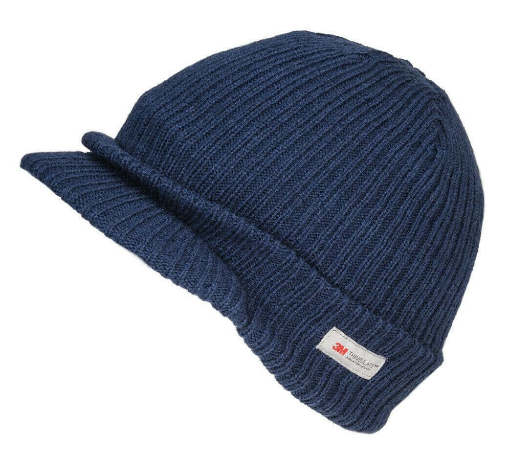 Thinsulate Peaked Knitted Beanie Hat Winter Hat Stretch Knit Work Causal Outdoors Fleece Lined One Size