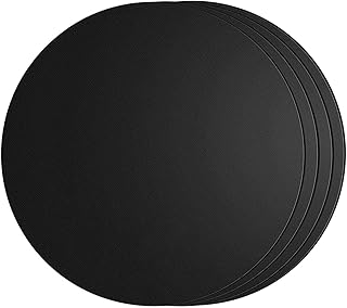 SPGOOD - Set di 4 tappetini per barbecue, rotondi, diametro 40 cm, in teflon, per barbecue a gas, 100% antiaderente, senza PFOA, fino a 260 °C