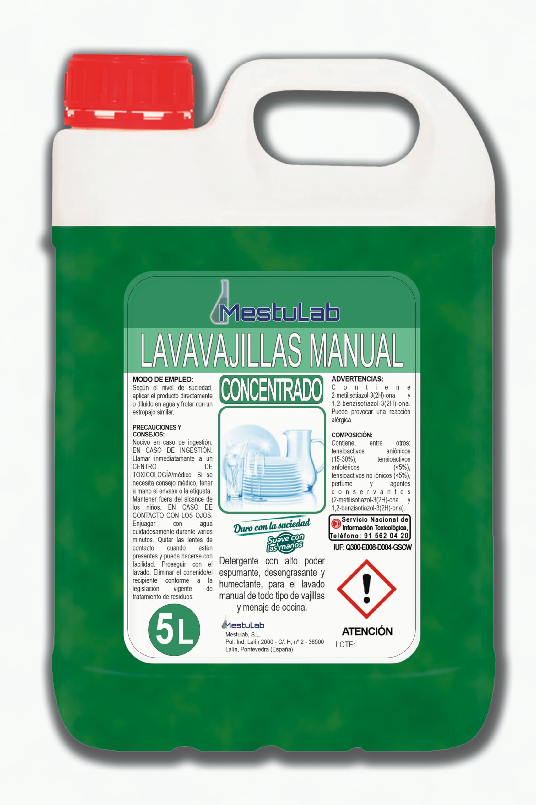 Detergente Lavavajillas Manual - Ultraconcentrado - 3x5L