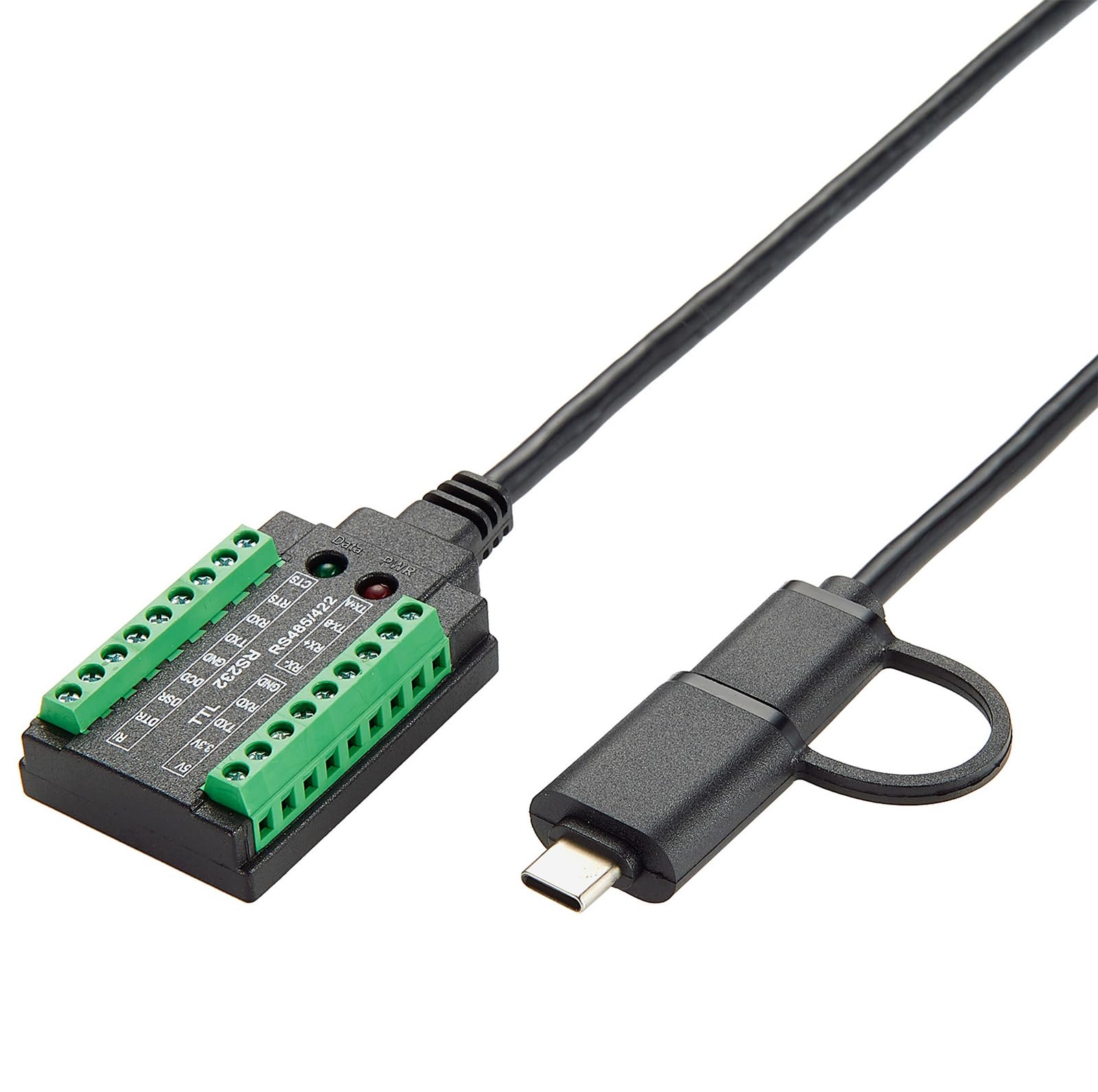 EXSYS EX-1303 USB 2.0 a 1 x Serie RS-232/422/485 y Cable TTL con Bloque de terminales de 18 Pines