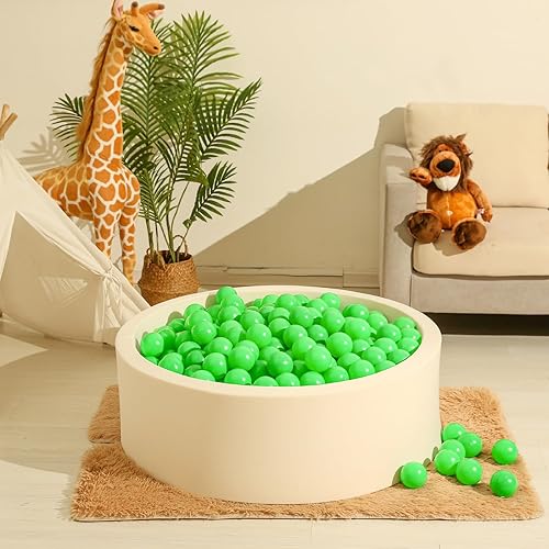 Miniatura 10 de Realhaha Pelotas de 2.75 pulgadas, grandes, coloridas y duraderas, no tóxicas y sin BPA, perfectas para sala de juegos de interiorexterior,