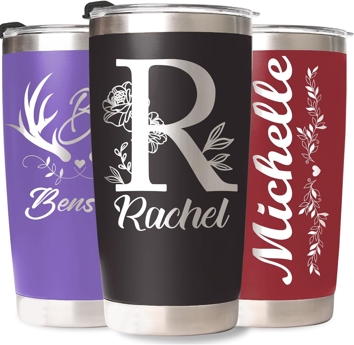 Personalized Tumblers with Names, Custom Stainless Steel