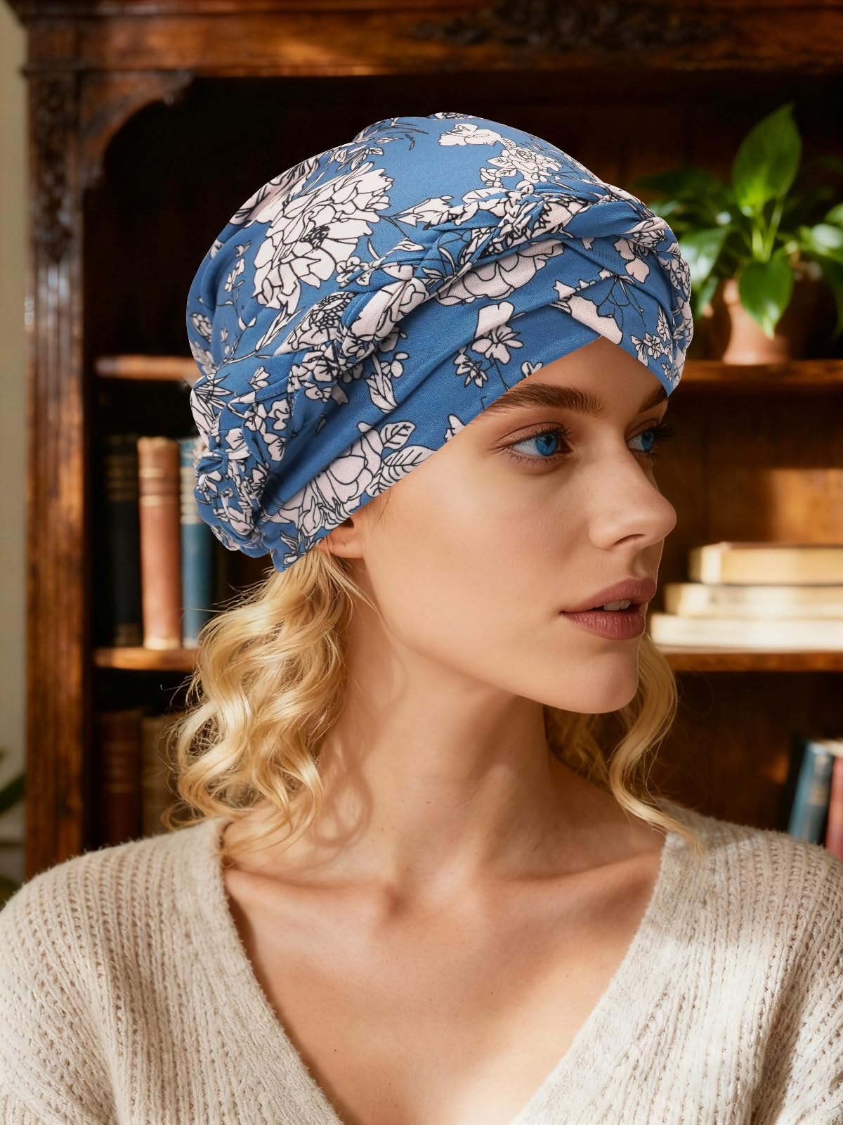 LIMHOO Turban torsadé pré-noué pour femme - Style bohème - Pour chimio perte de cheveux - Style décontracté