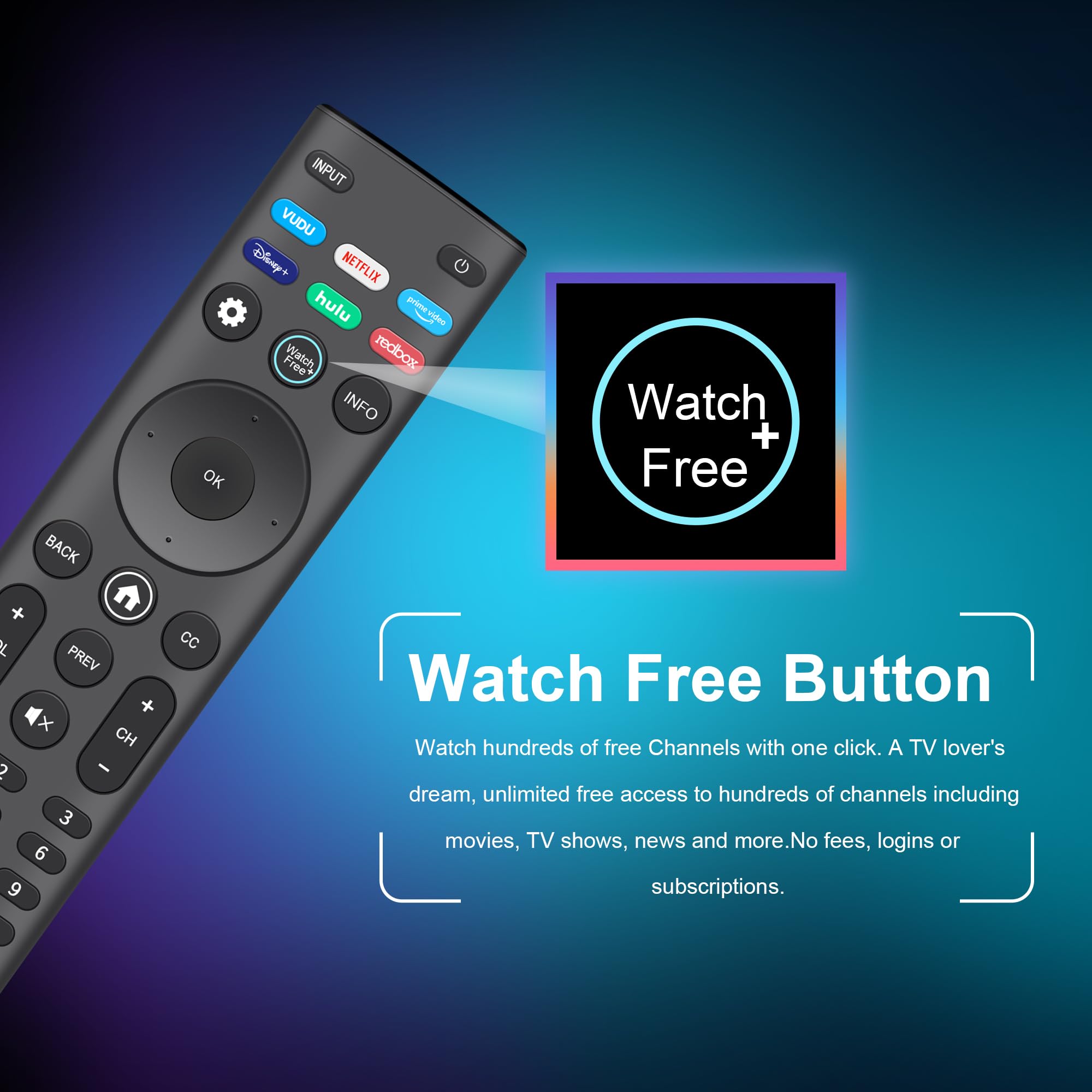 Telecomando di ricambio per Smart TV VIZIO All LED LCD HD 4K UHD HDR Smartcast 3D Smart TV XRT140 telecomando universale XRT136 sostituisce per Vizio-Smart-TV-Remote per Vizio TV